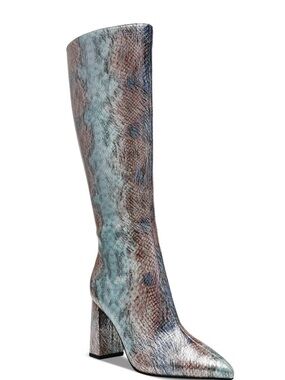 New Wild Pair Islah Snake-Print Knee High Boot